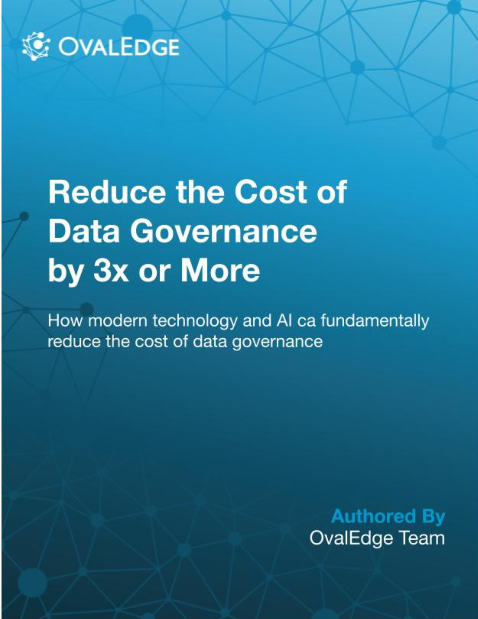 Reduce the Cost of Data Governance by 3x or More