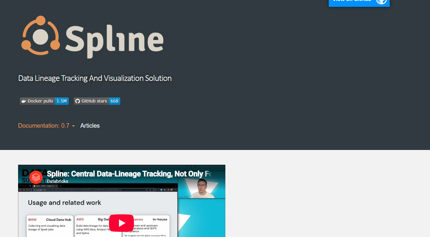 Spline homepage