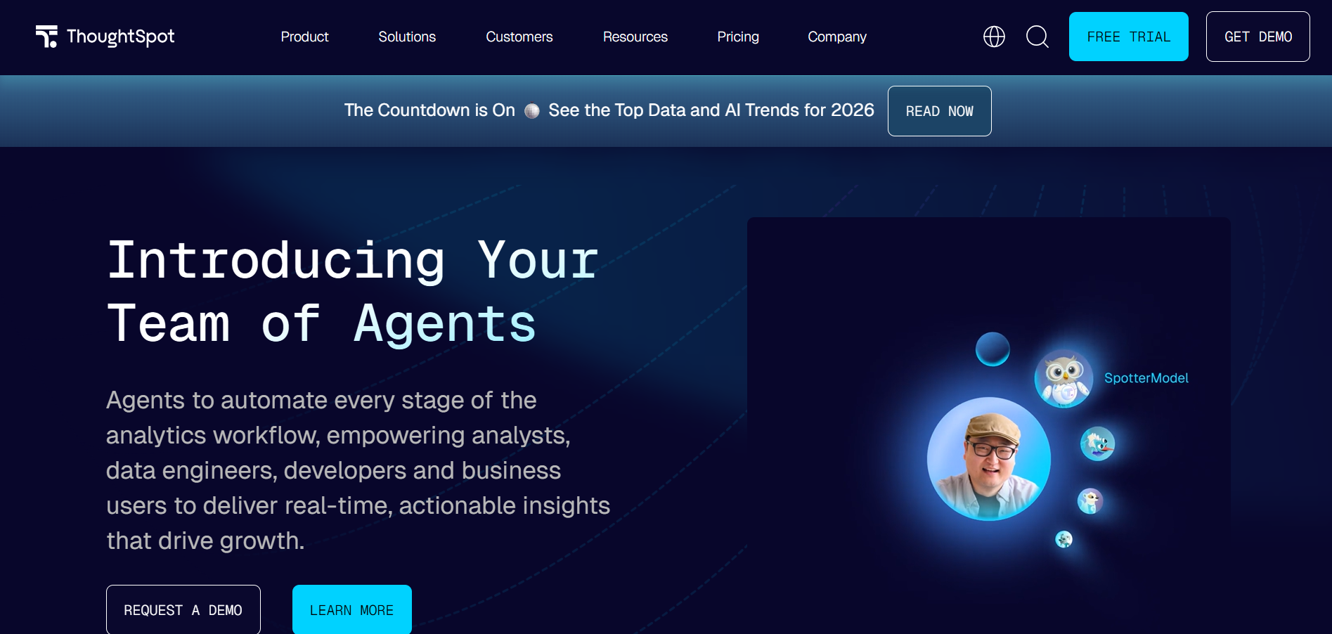 ThoughtSpot homepage