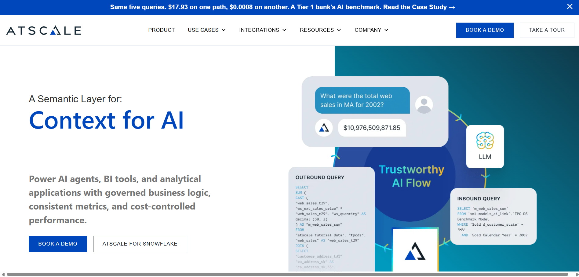 AtScale homepage