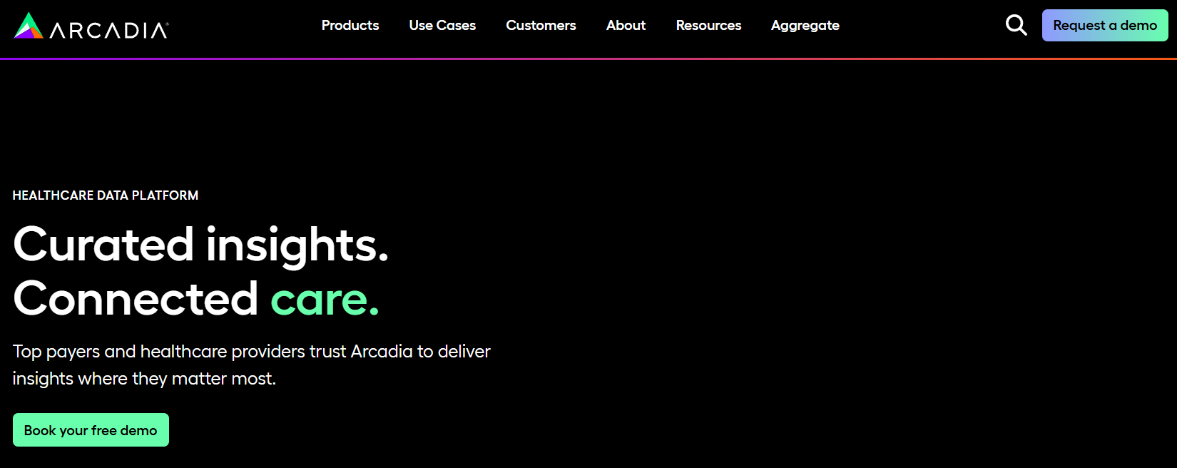 Arcadia homepage
