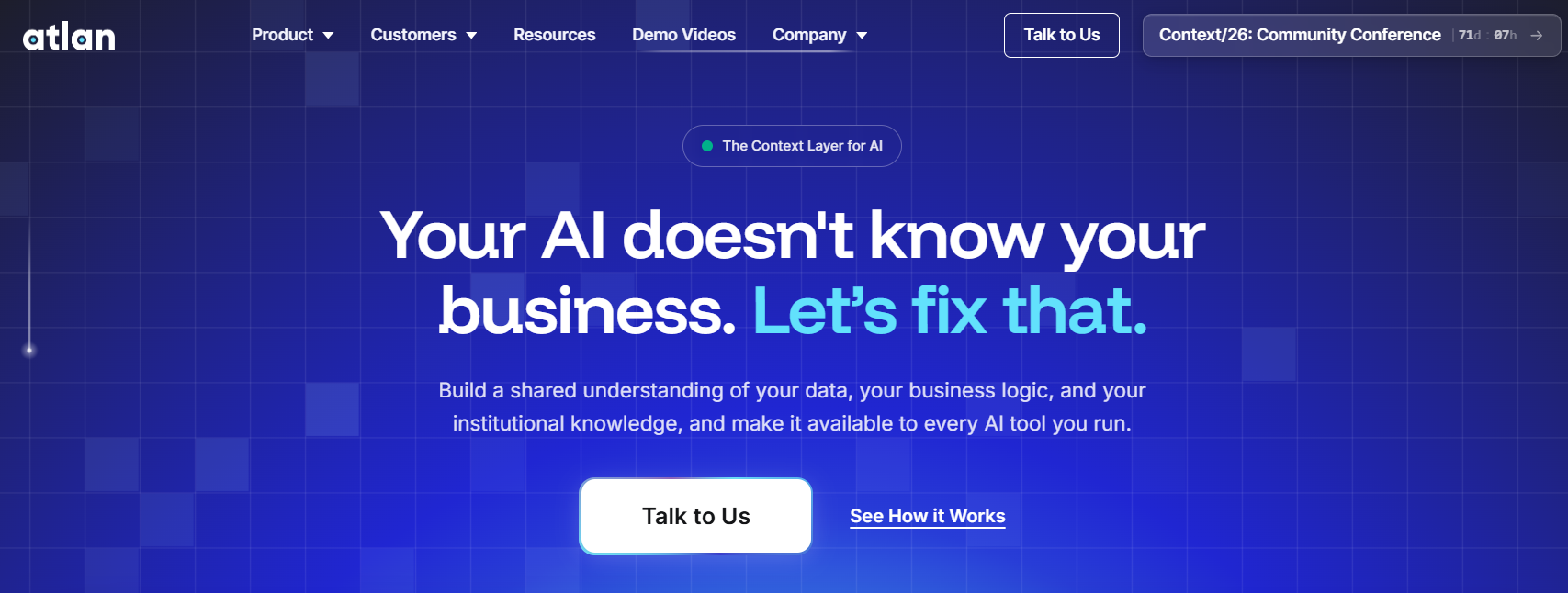 Atlan homepage