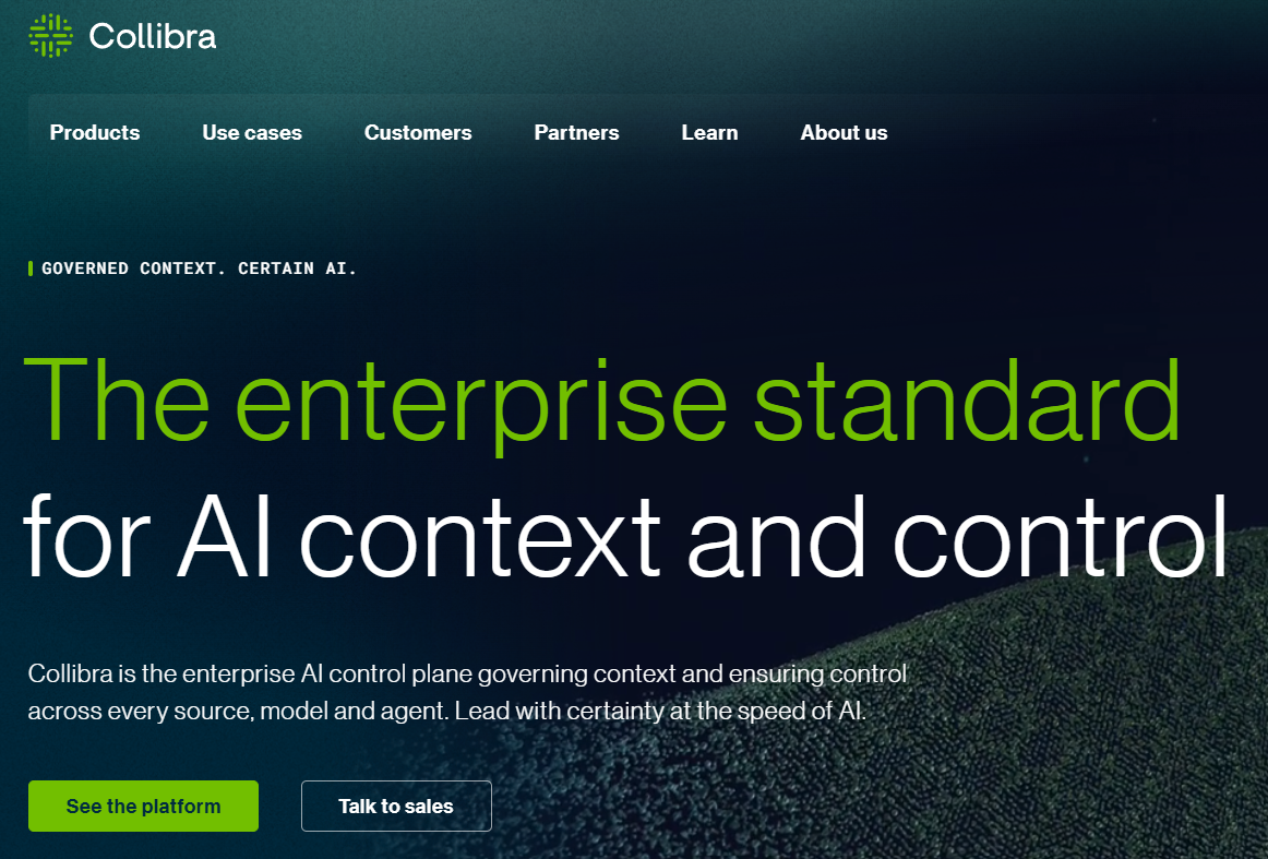 Collibra homepage