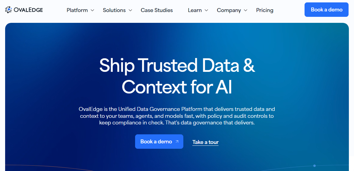 OvalEdge homepage