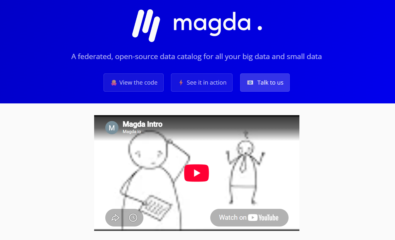 Magda homepage
