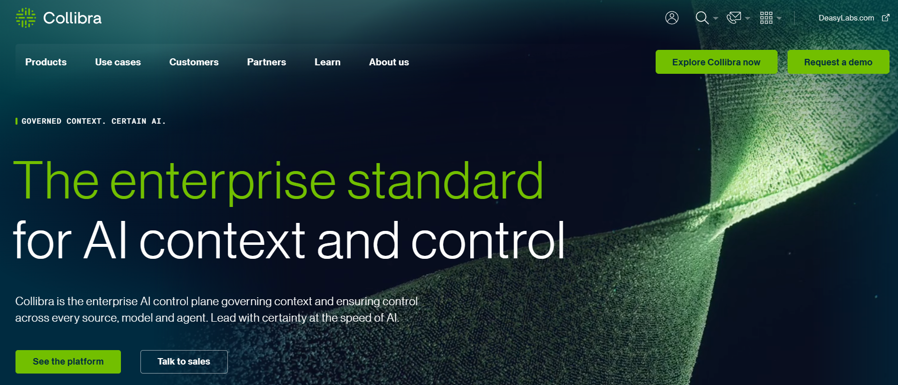 Collibra homepage