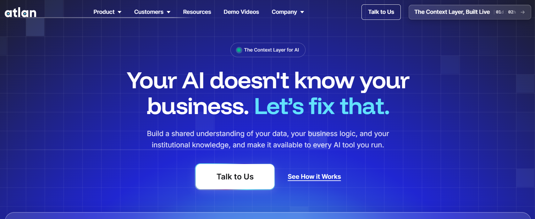 Atlan homepage