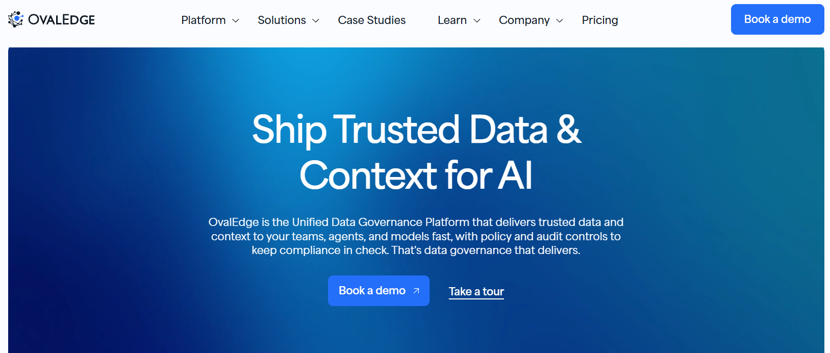 OvalEdge homepage