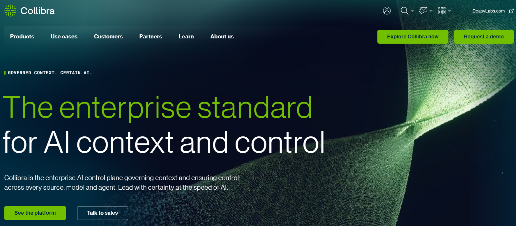 Collibra homepage