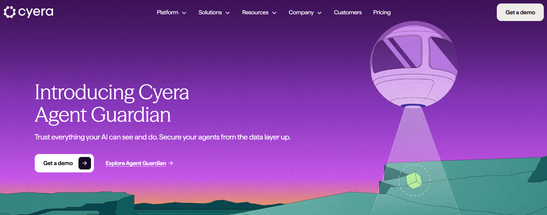 Cyera homepage