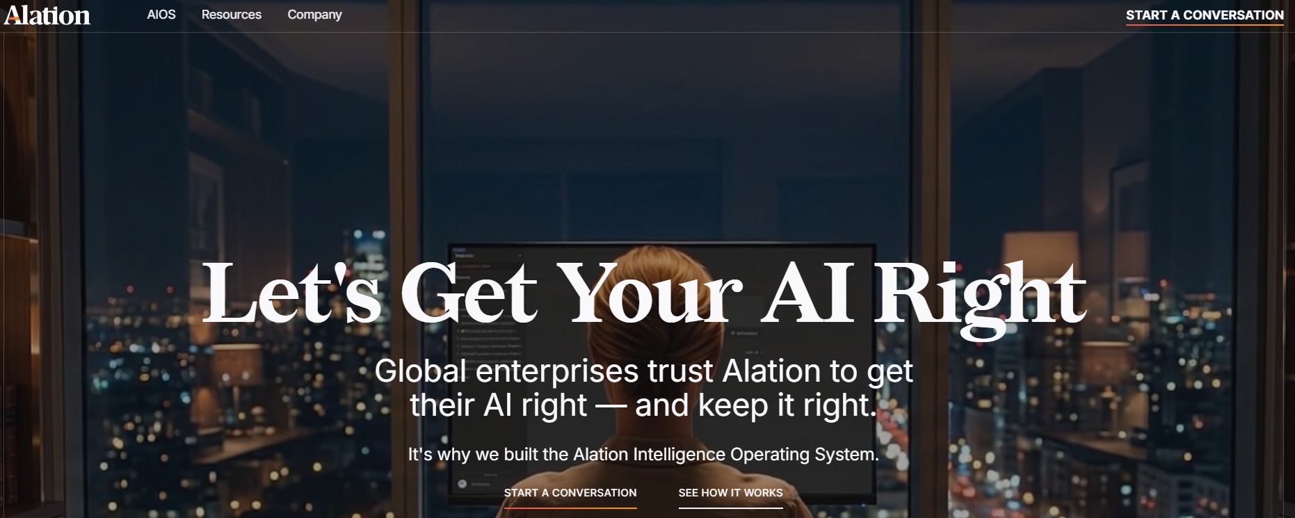 Alation homepage