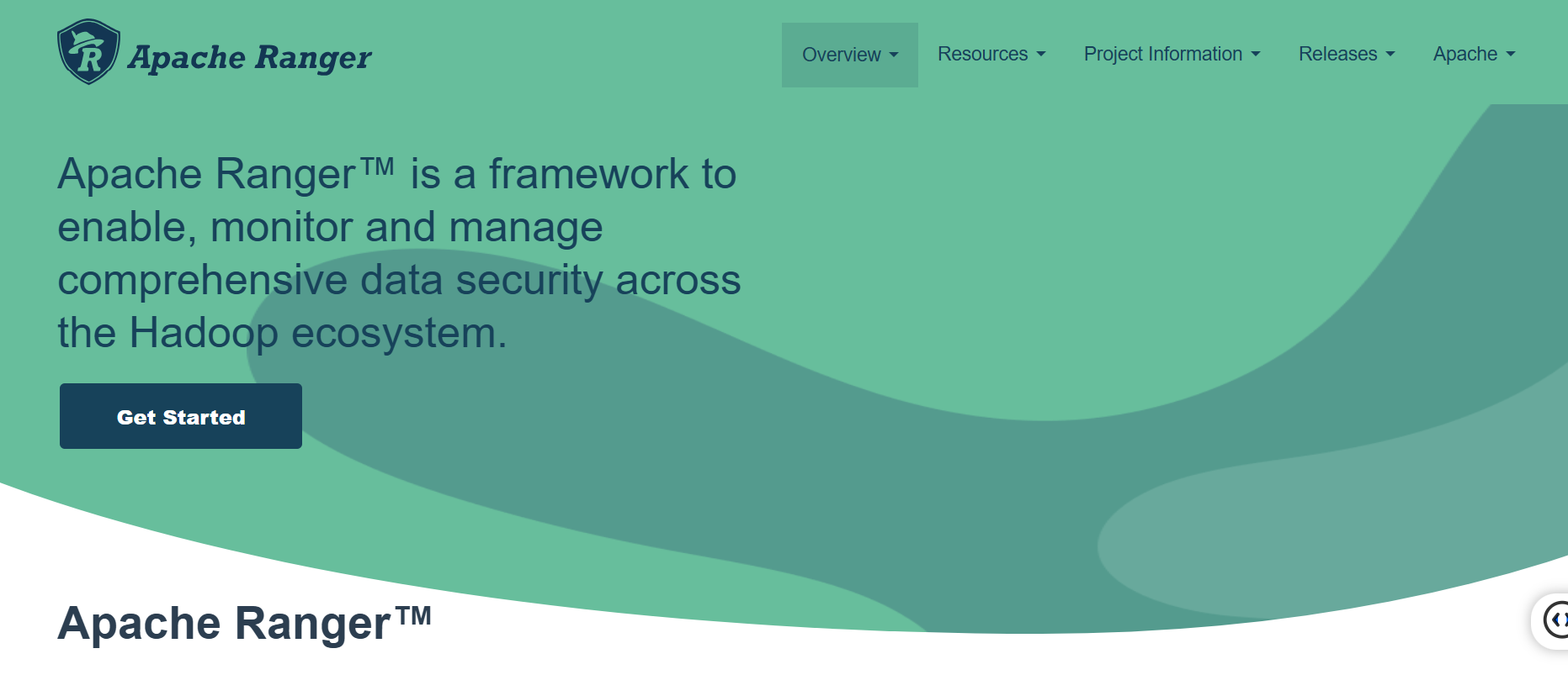 Apache Ranger homepage