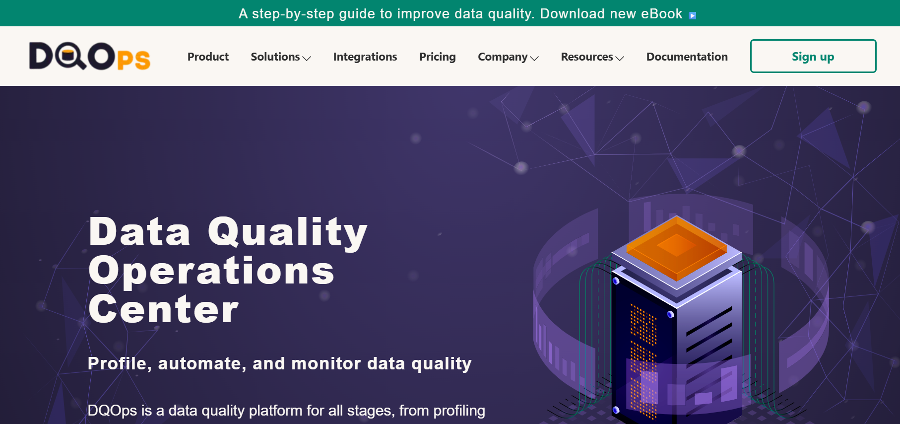 DQOps homepage