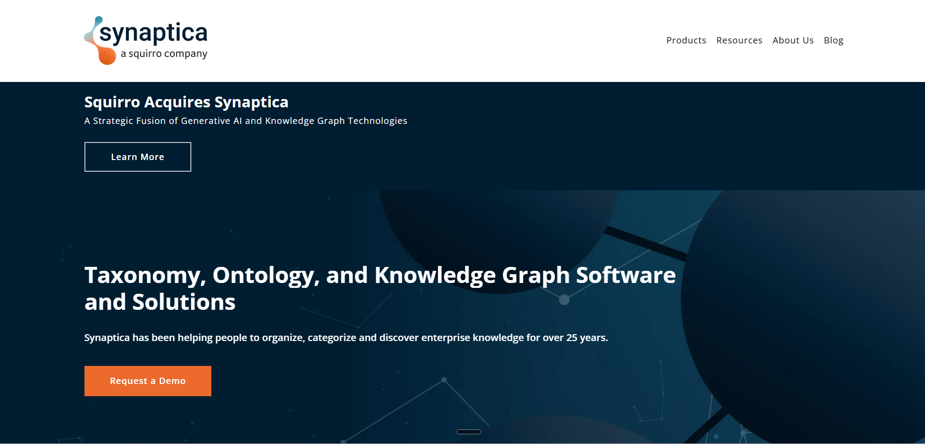 Synaptica homepage