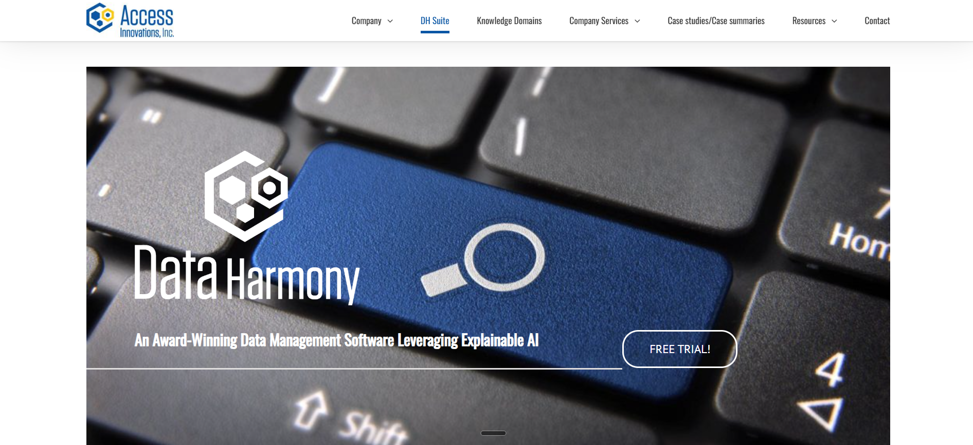 Data Harmony homepage