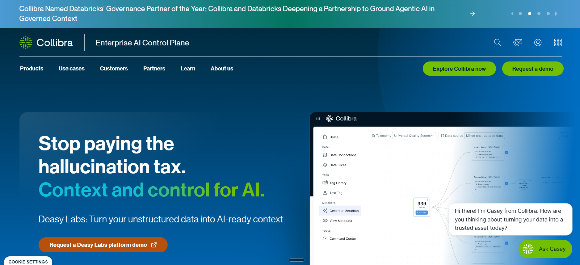 Collibra homepage
