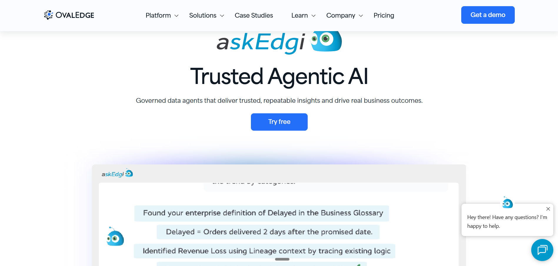 OvalEdge’s askEdgi