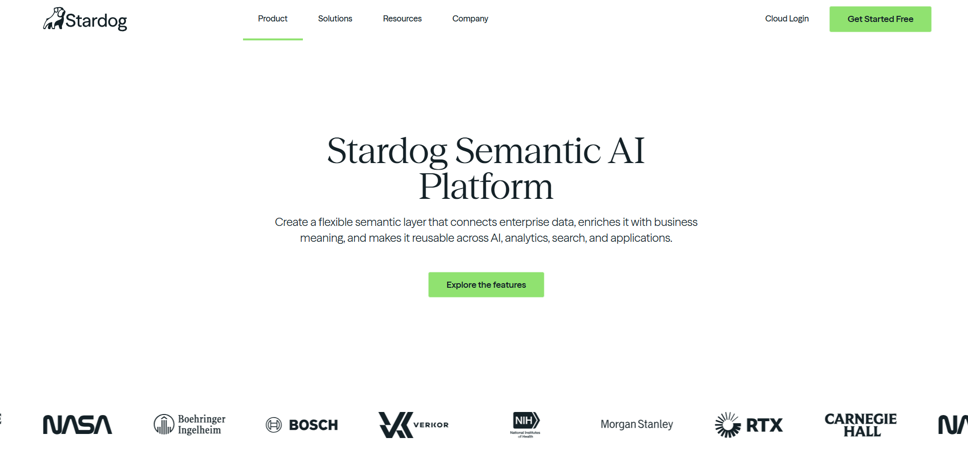 Stardog homepage