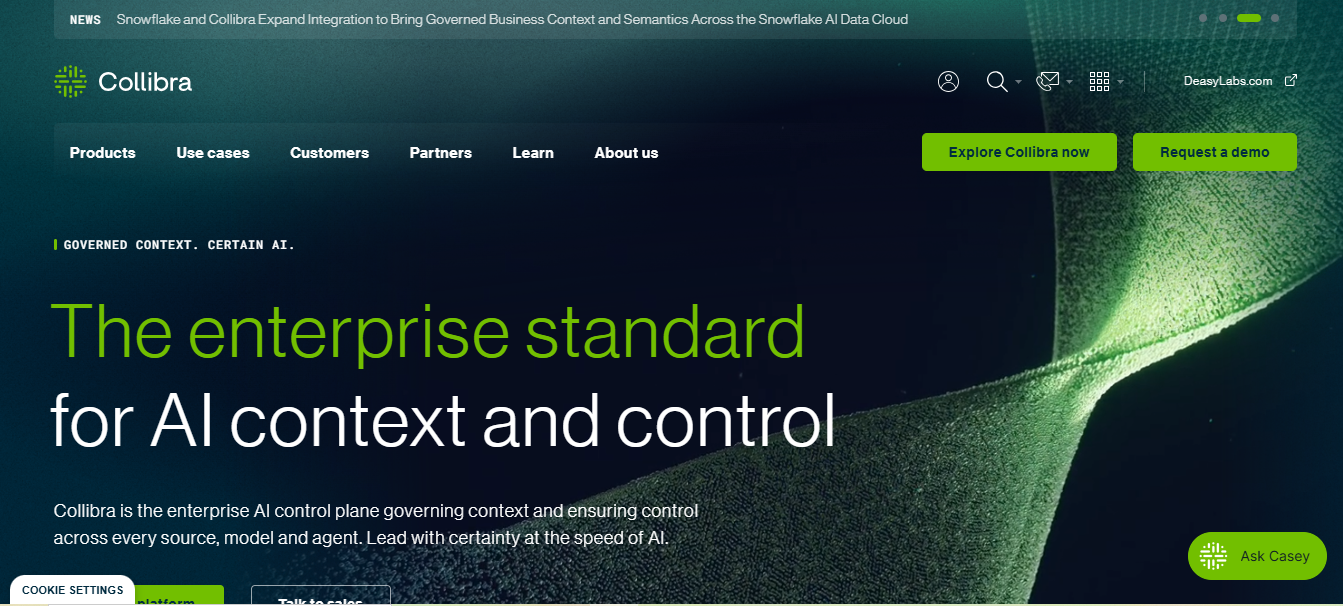 Collibra homepage