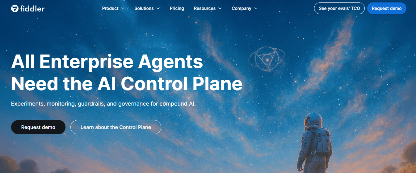 Fiddler AI homepage