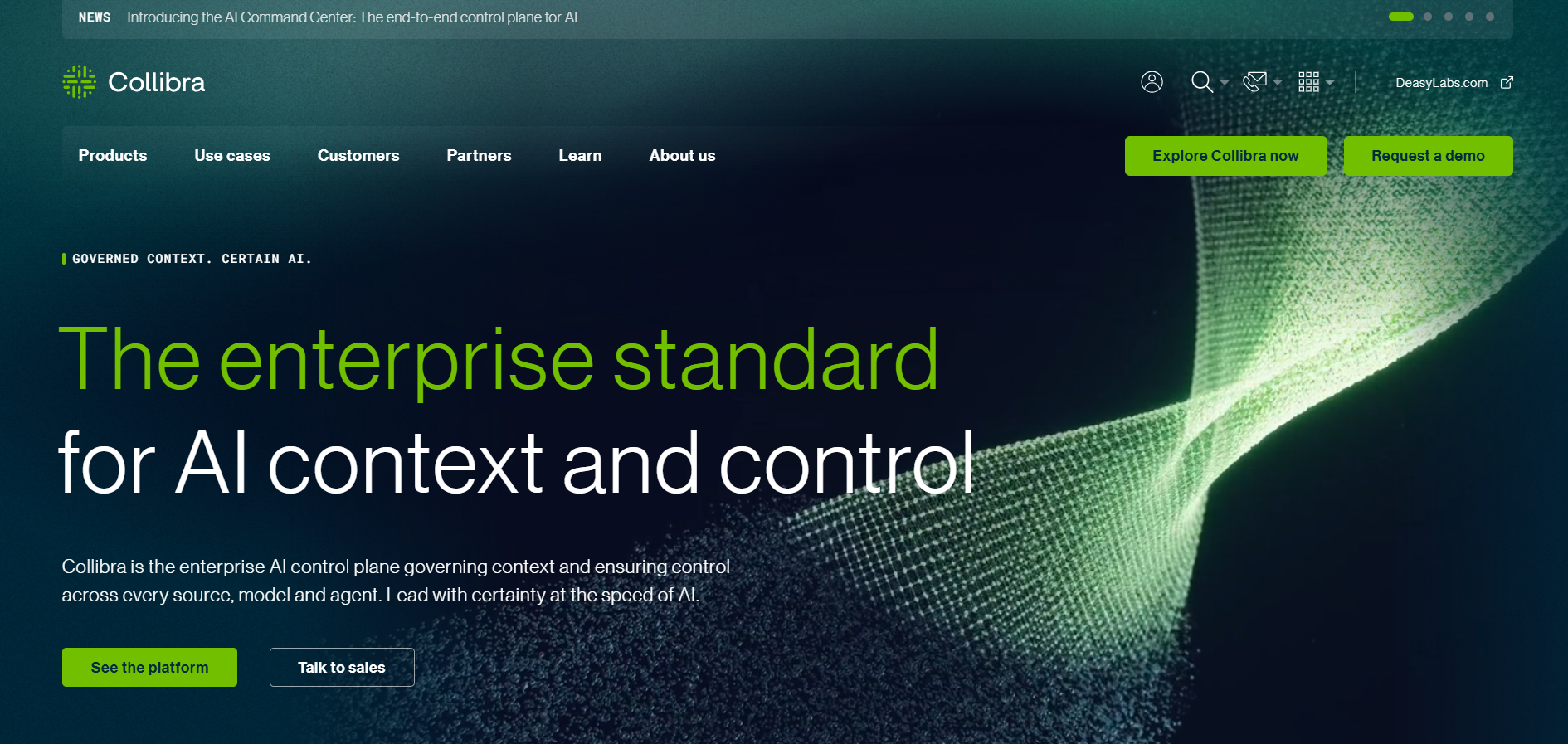 Collibra homepage