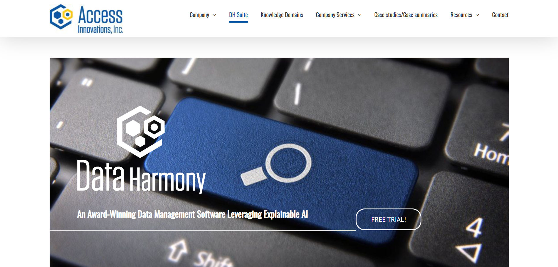 Data Harmony homepage