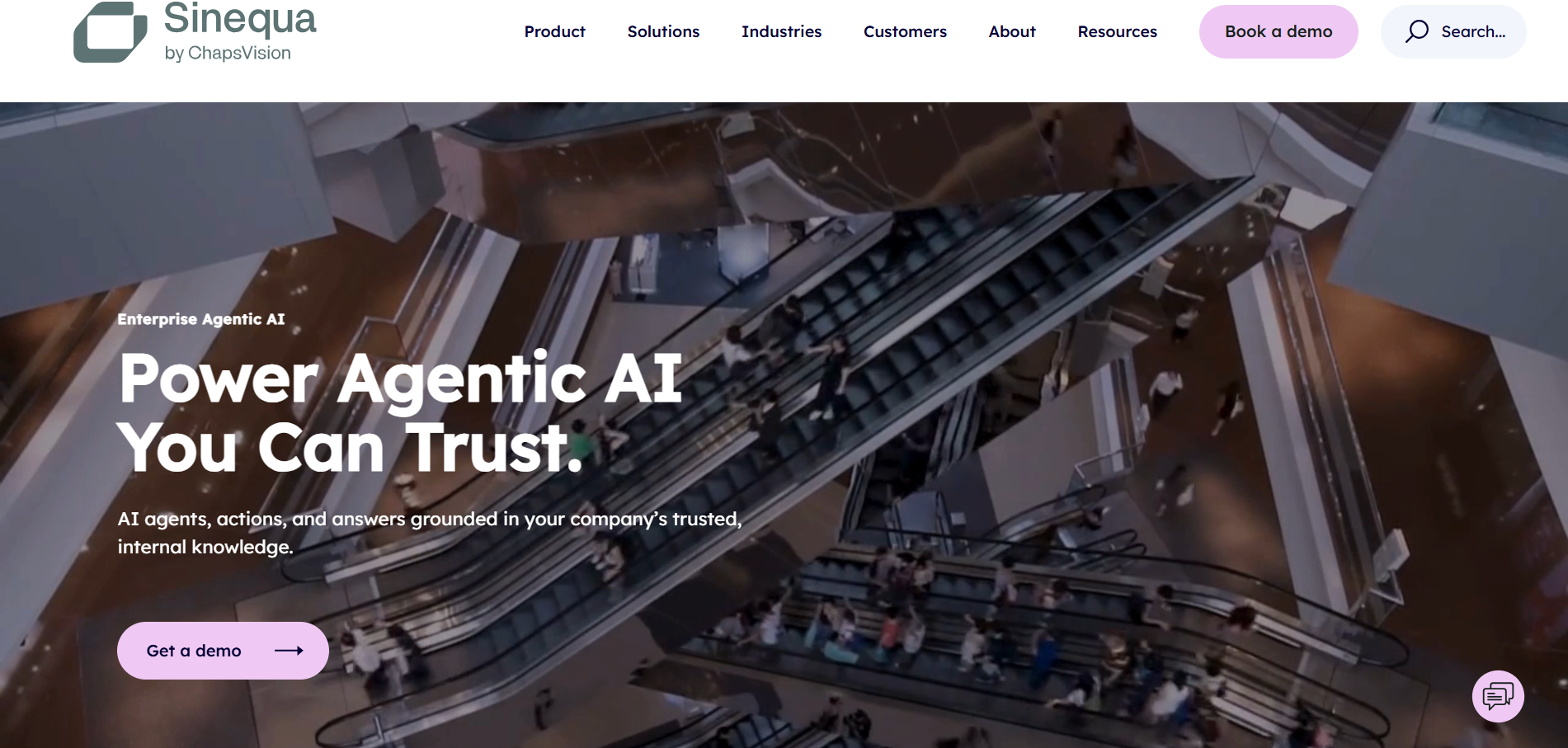 Sinequa homepage