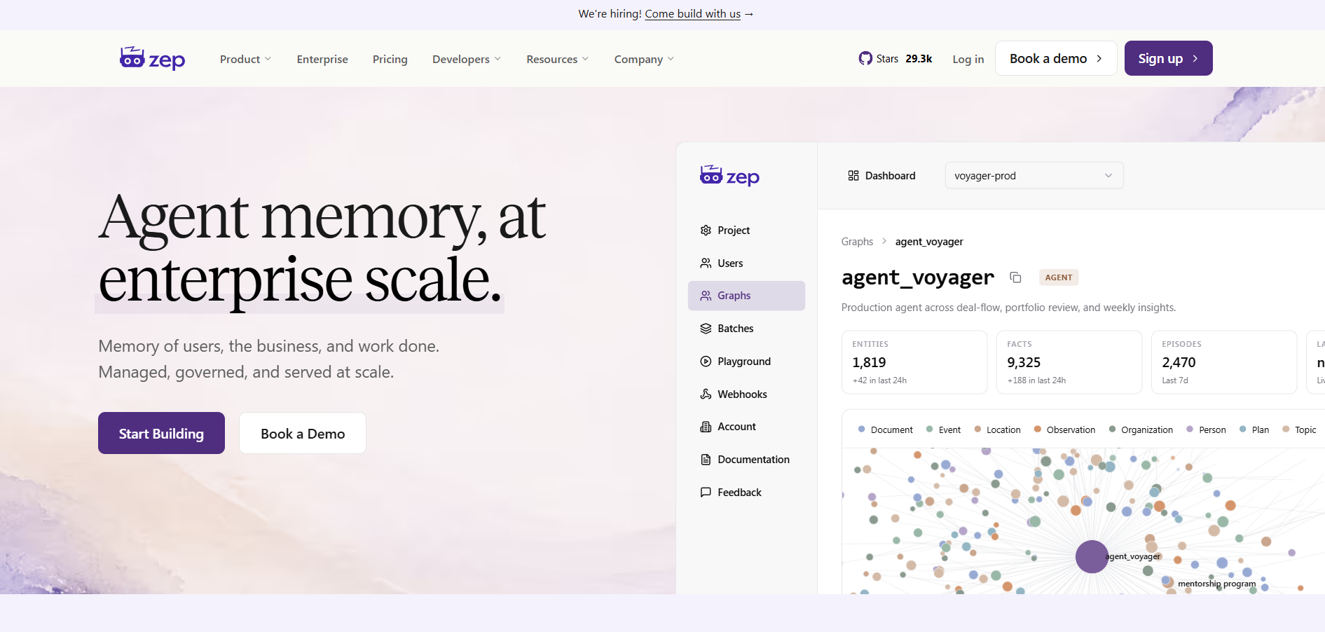 Zep homepage