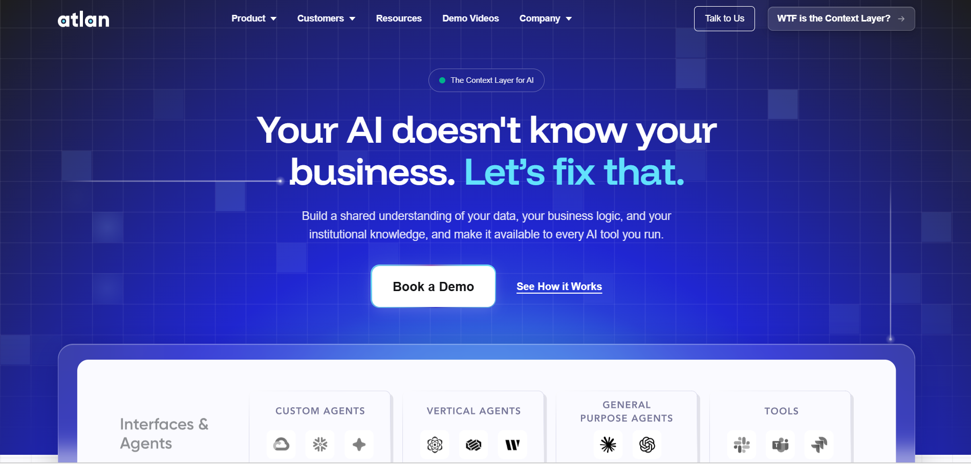Atlan homepage