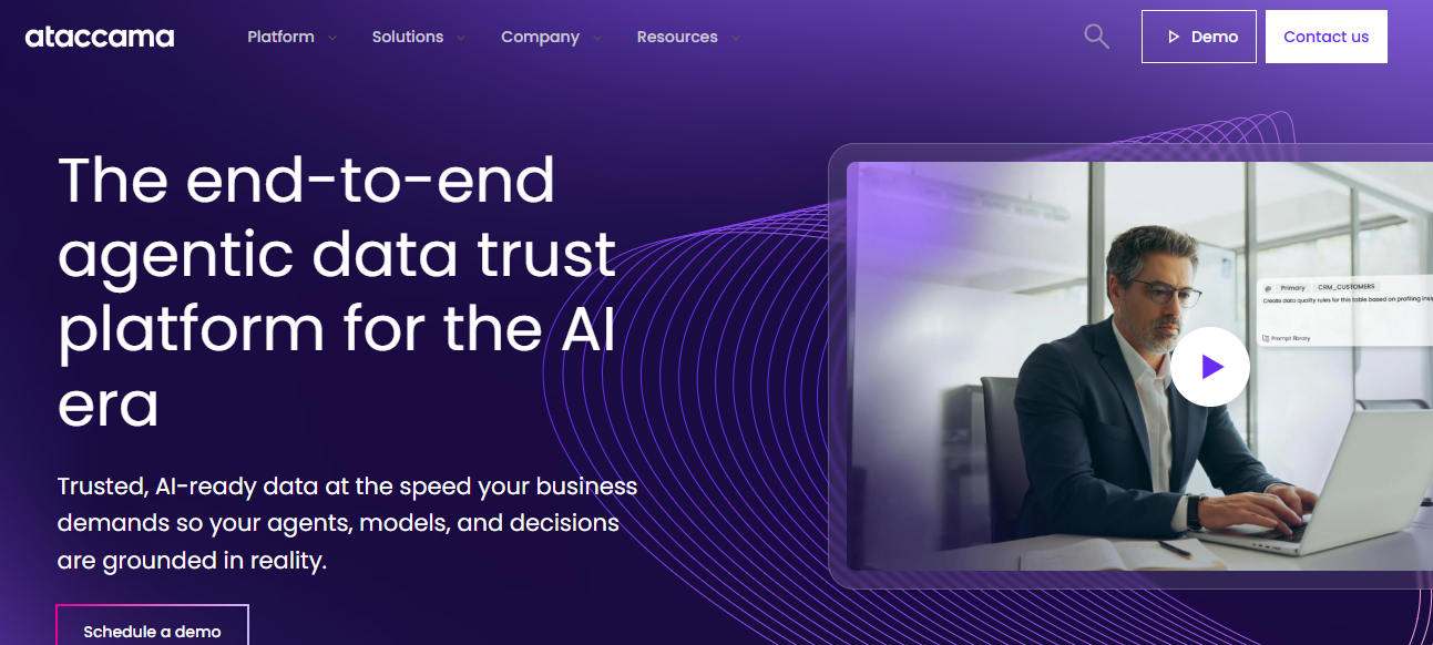 Ataccama ONE homepage