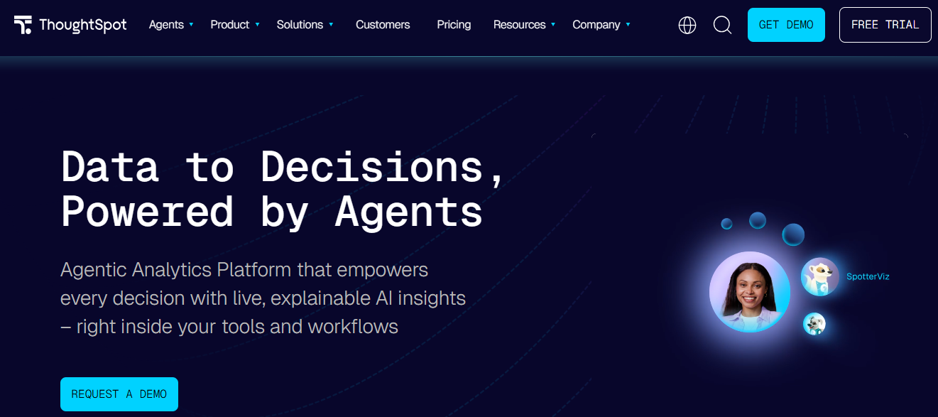 ThoughtSpot homepage