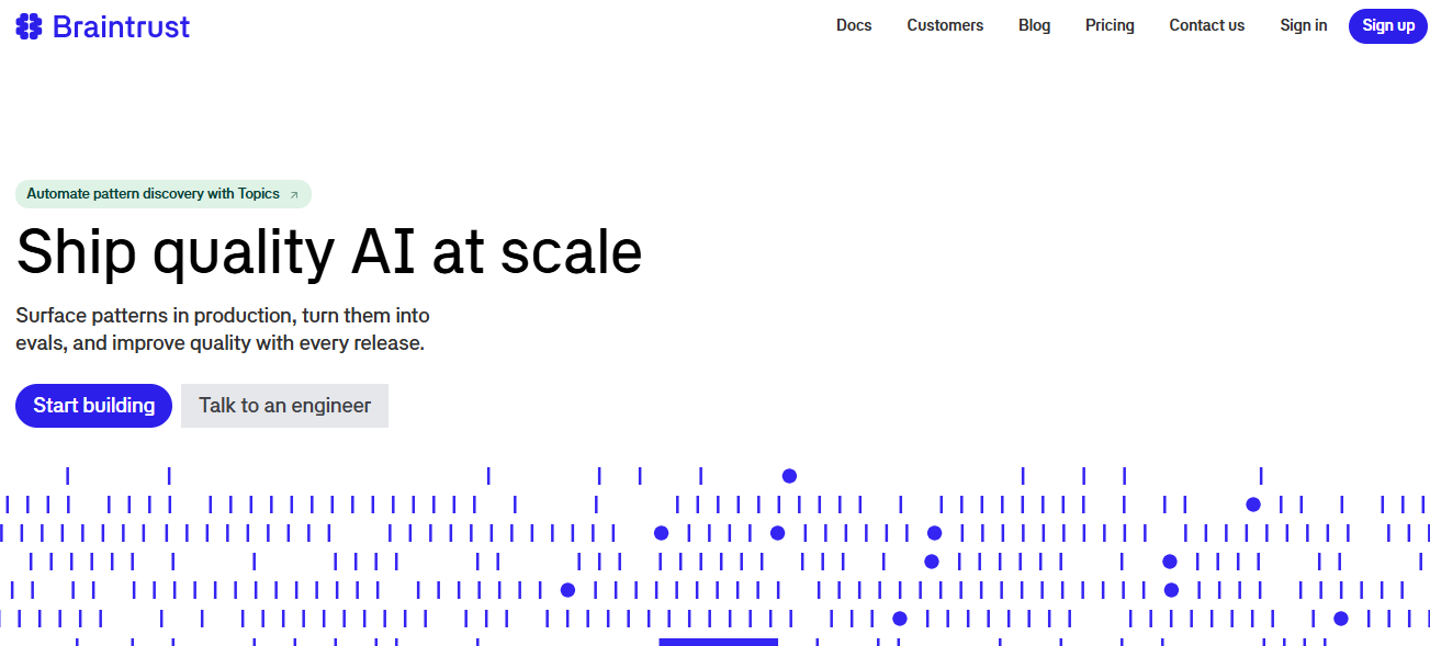 Braintrust homepage