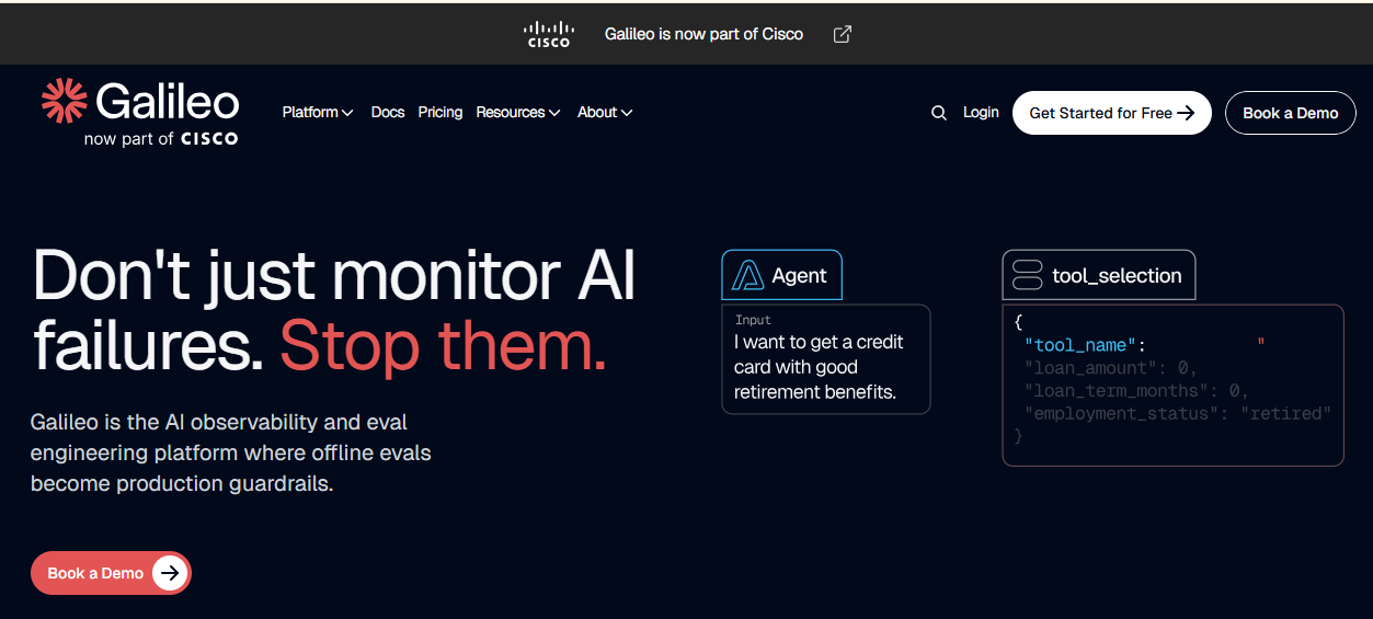 Galileo homepage