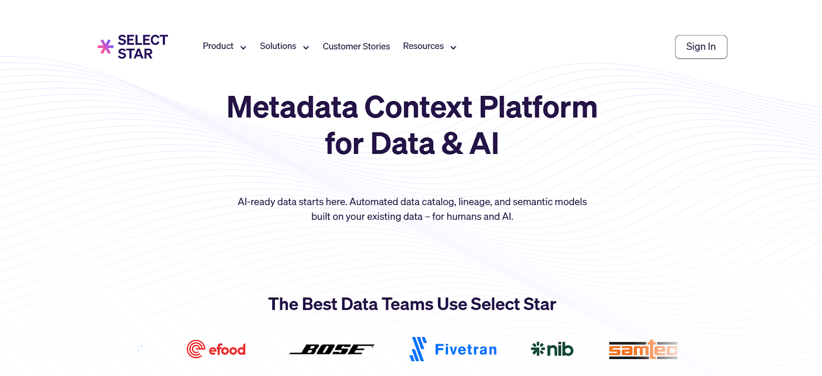 Select Star homepage