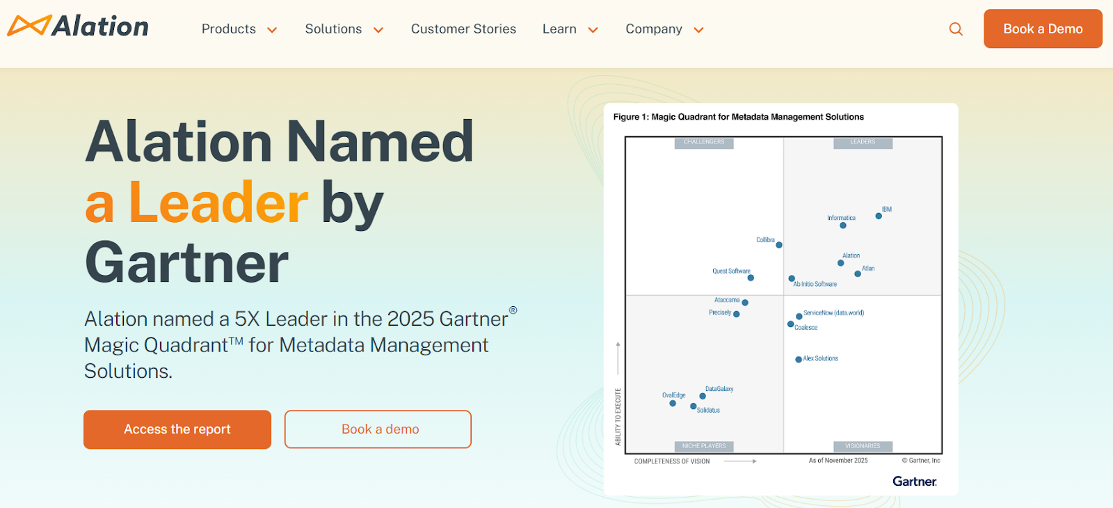Alation Data Intelligence Platform homepage