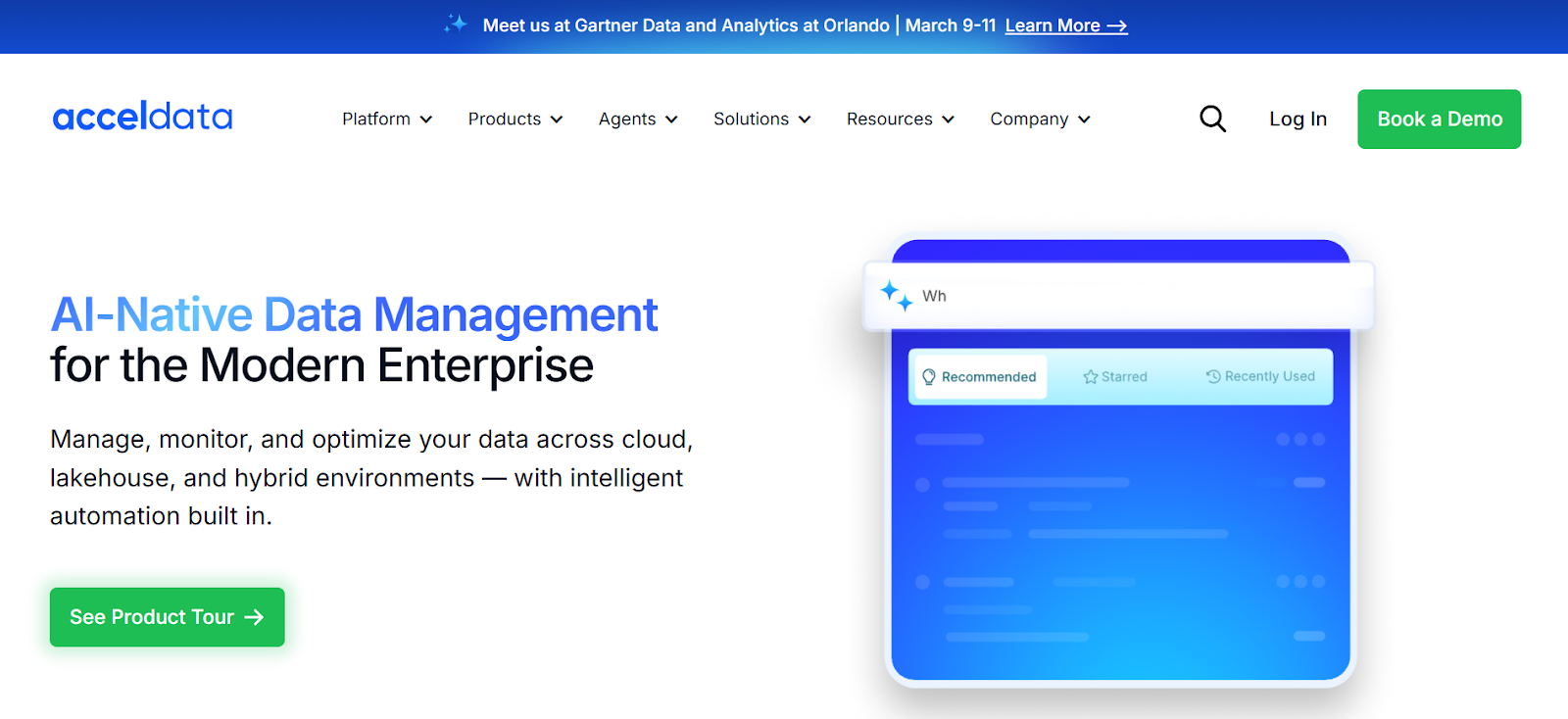 Acceldata homepage