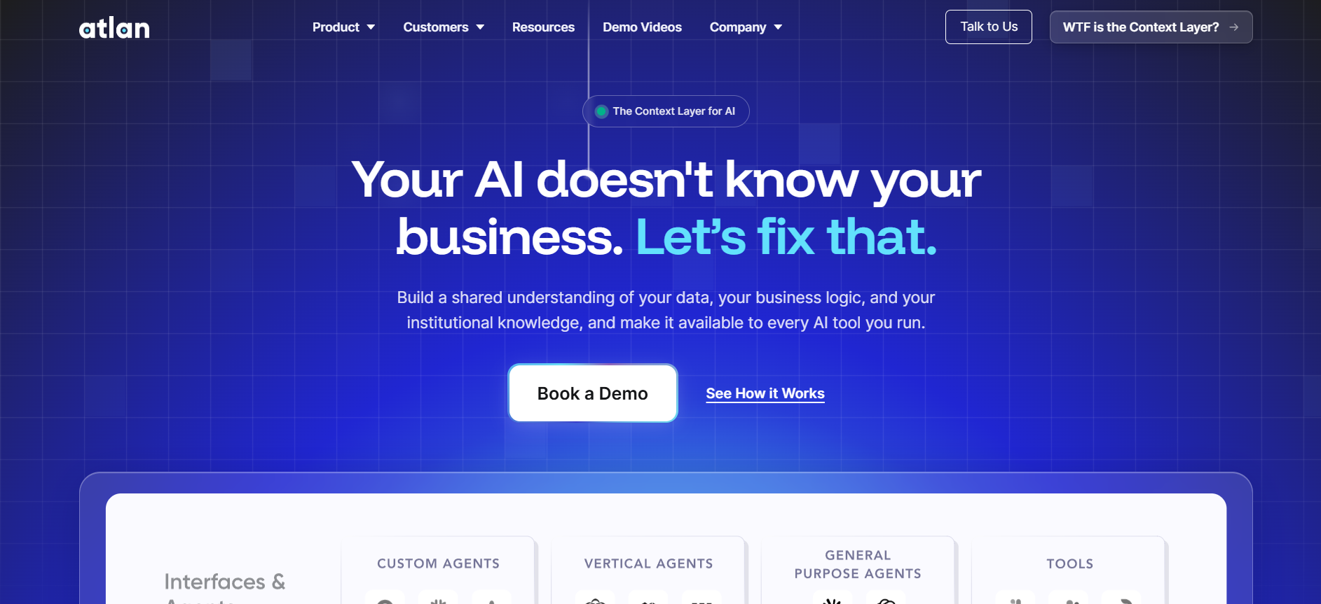Atlan homepage