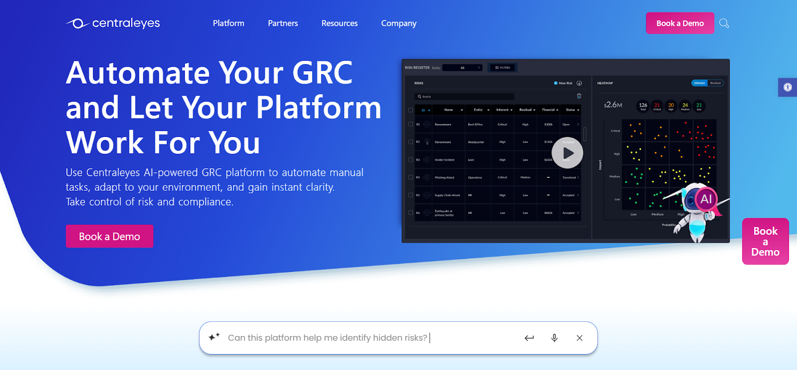 Centraleyes Homepage