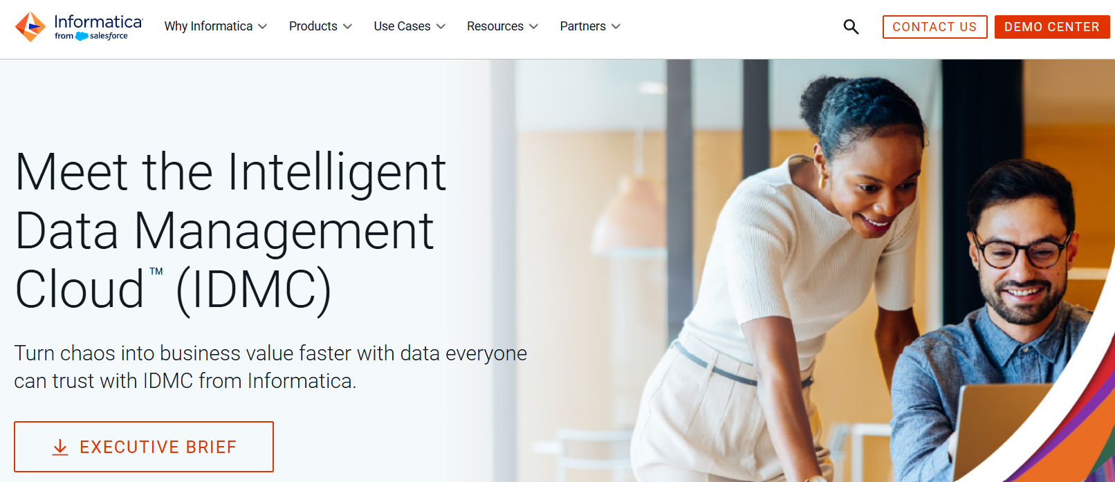 Informatica Intelligent Data Management Cloud (IDMC) homepage