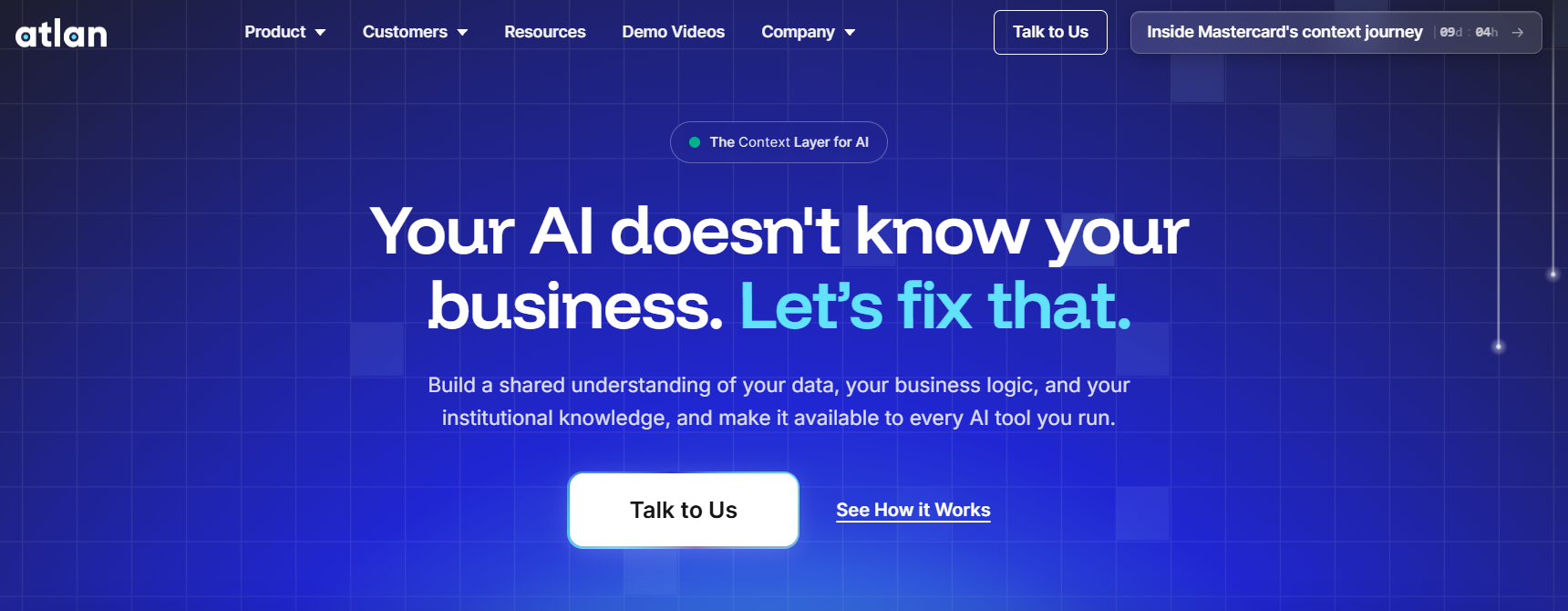 Atlan homepage