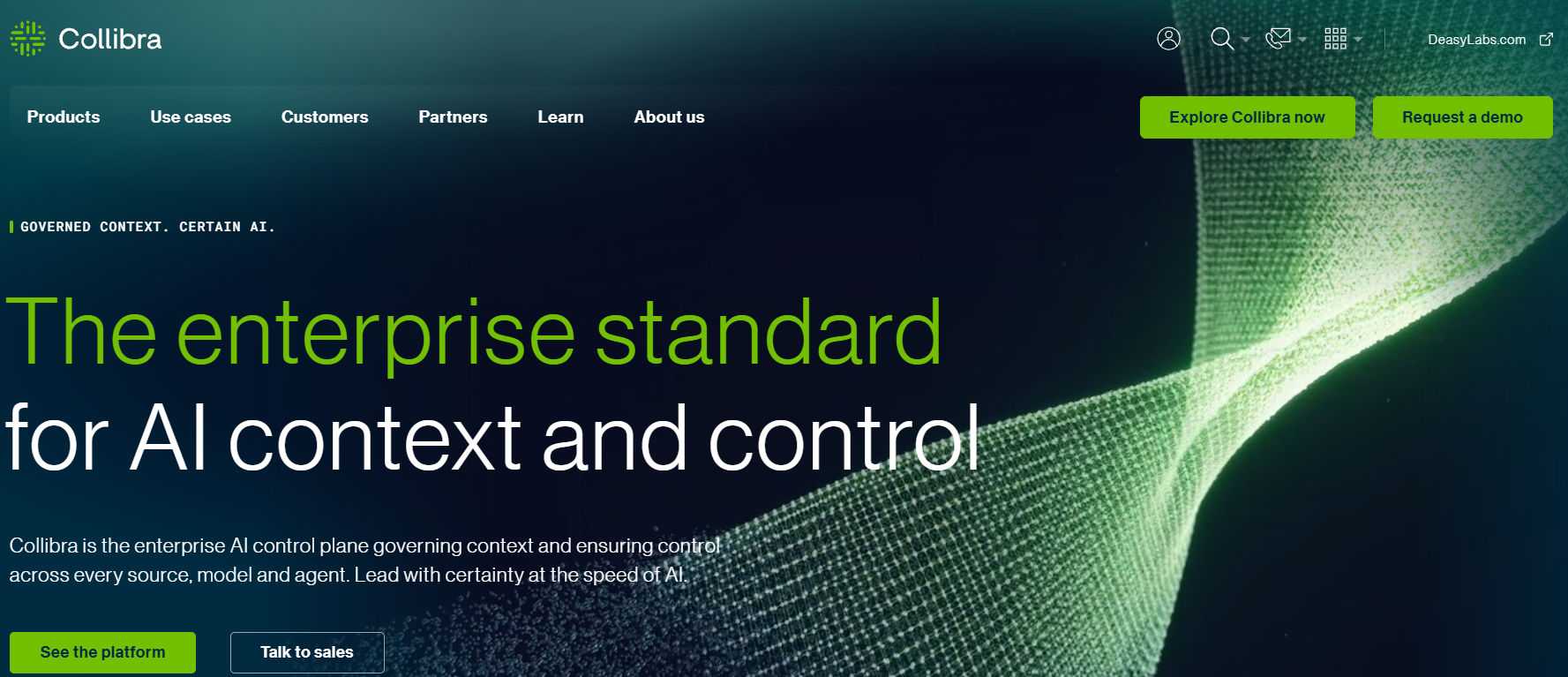 Collibra homepage
