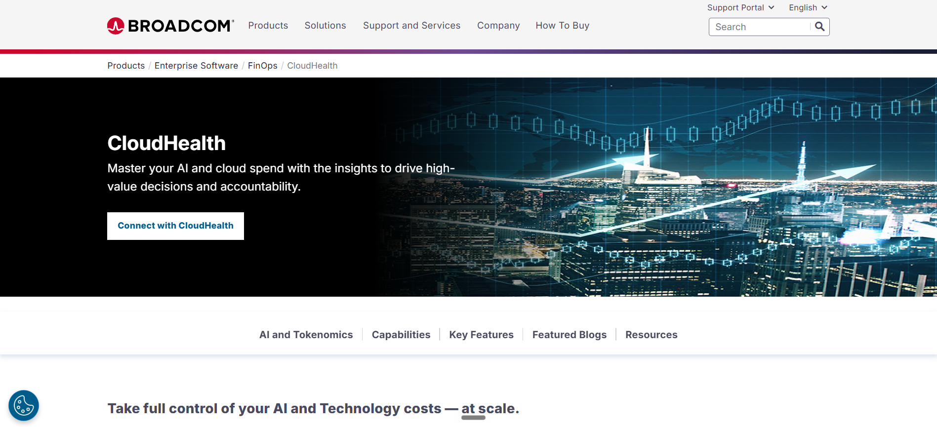 CloudHealth by VMware homepage