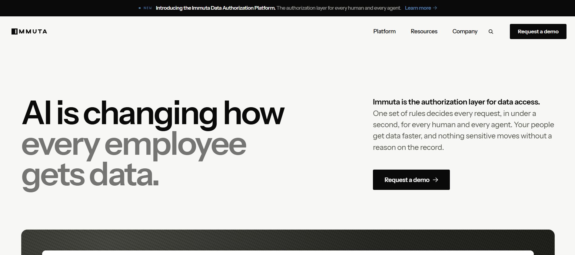 Immuta homepage