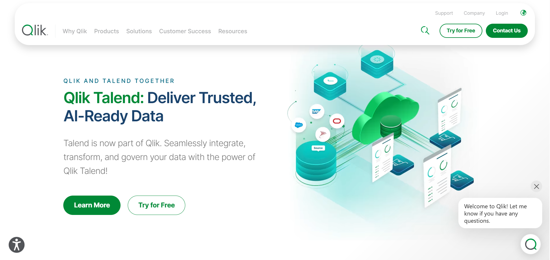 Talend homepage