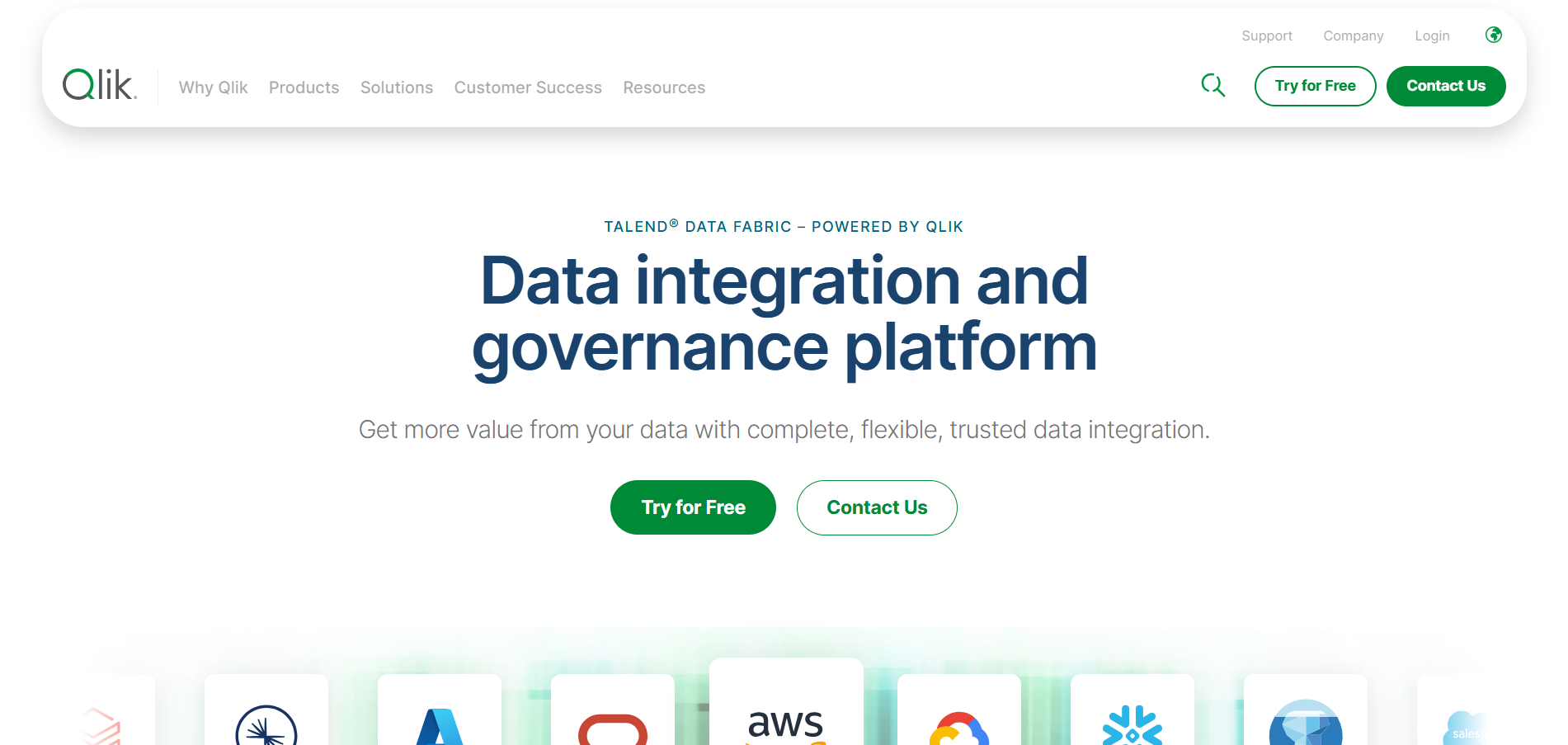  Talend homepage