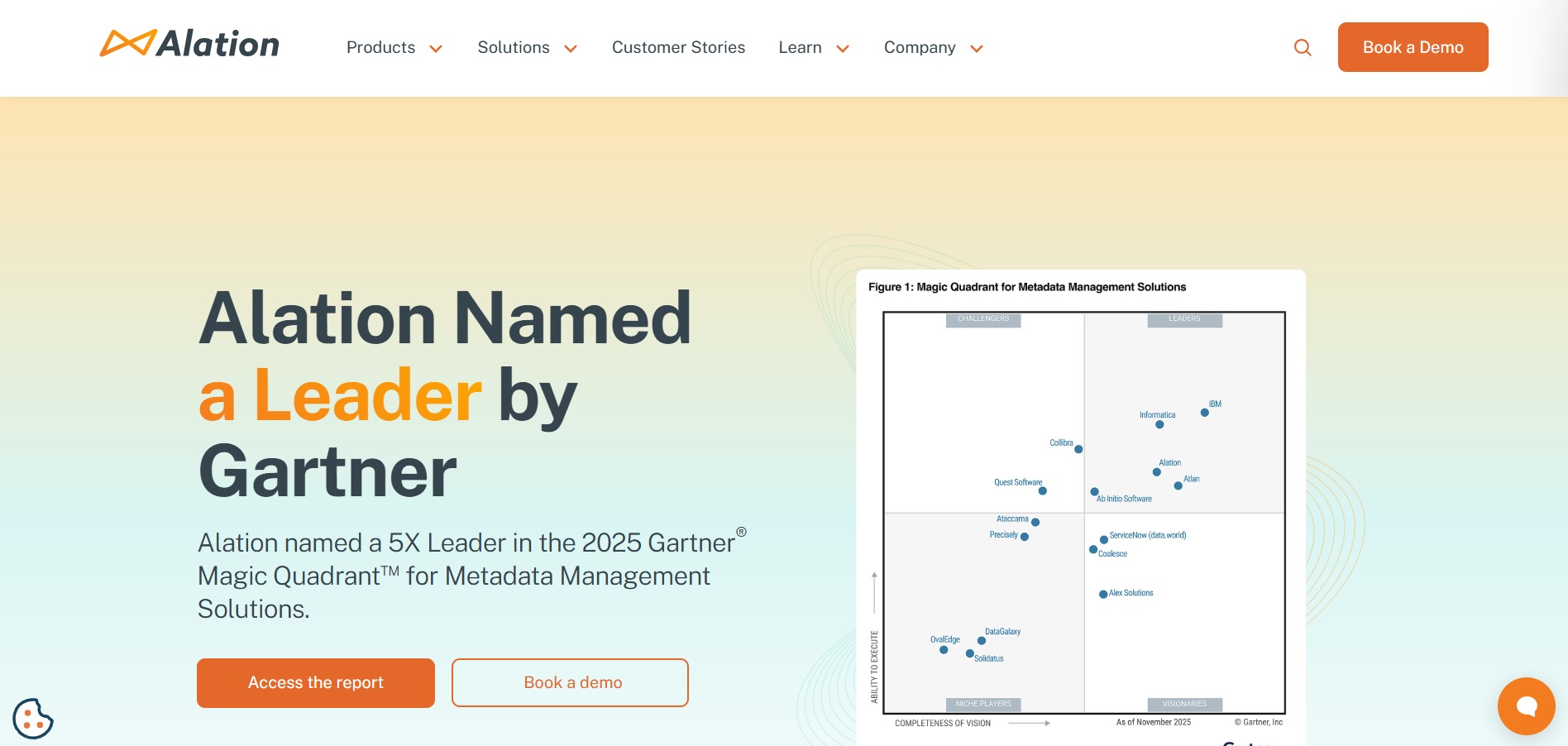 Alation Homepage Screenshots